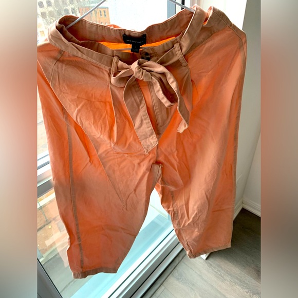 Frank & Oak Blush Pink Belted Pants - Picture 1 of 2